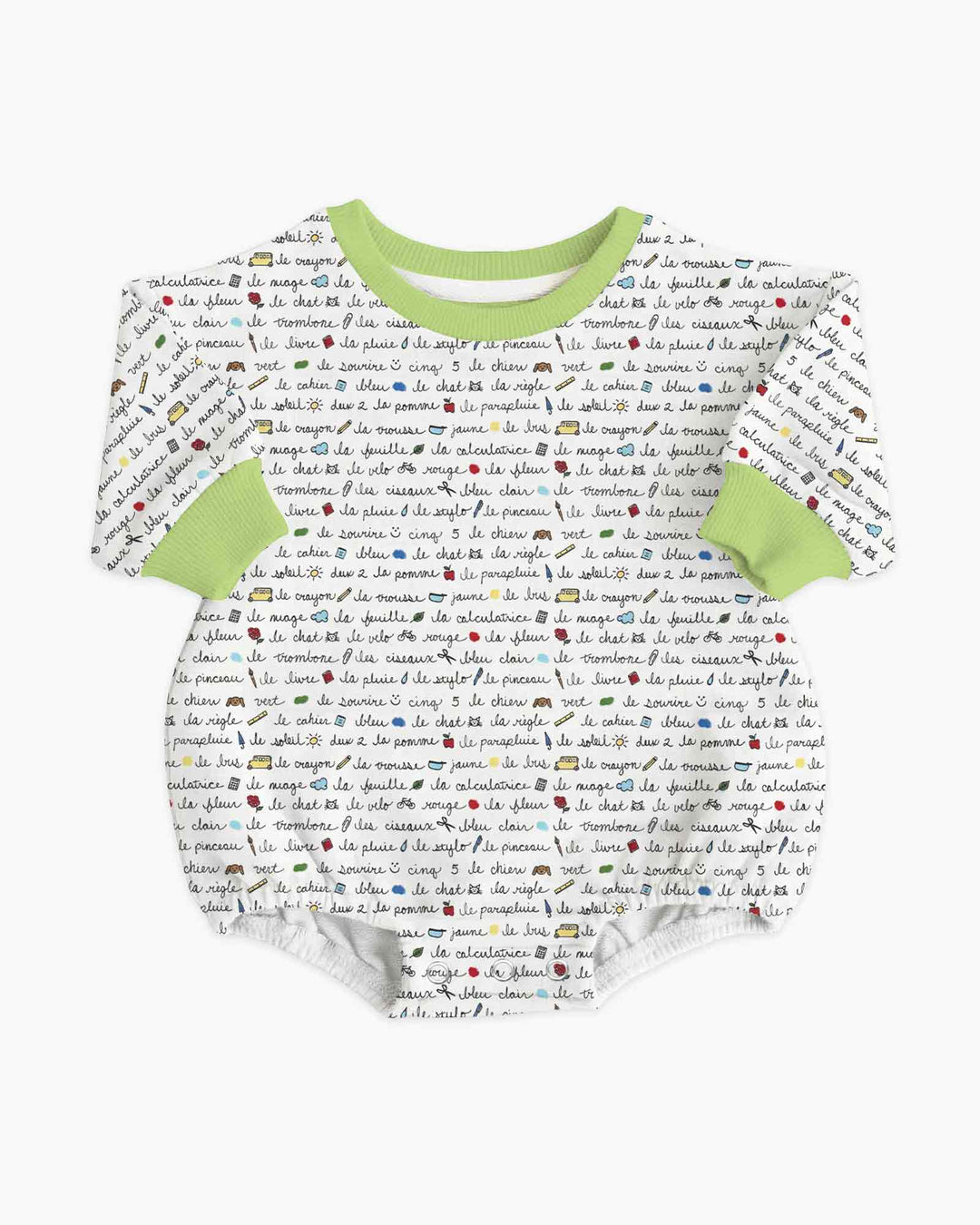 French Classroom Notes Bamboo Bubble Romper