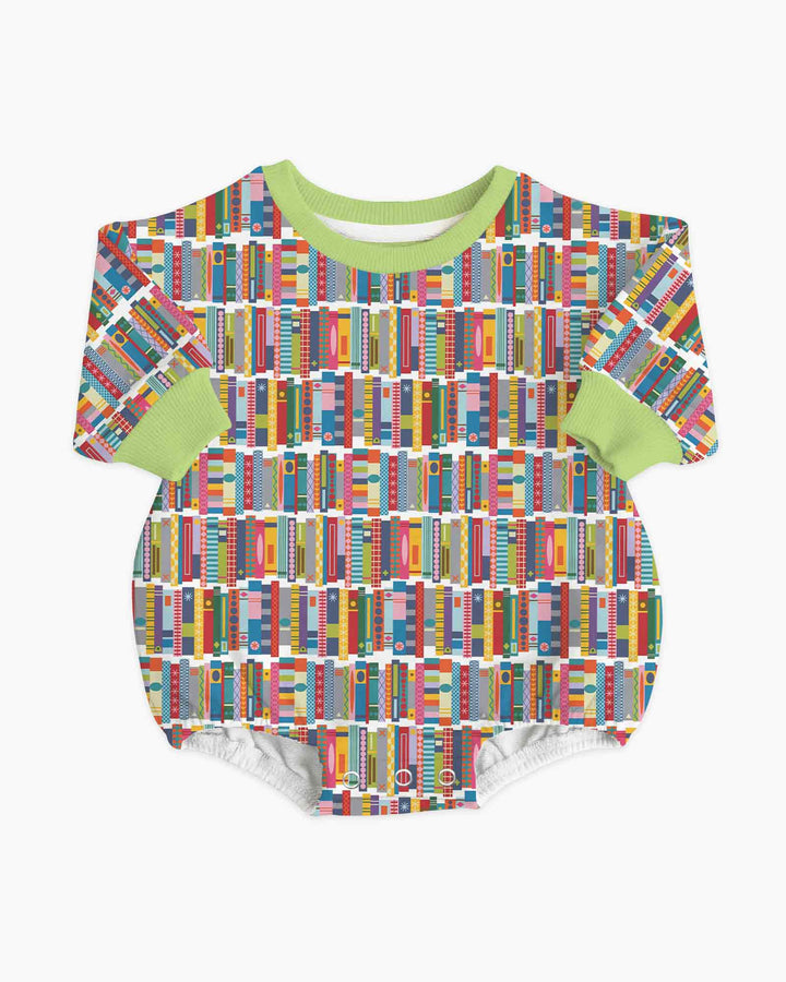 Rainbow Bookshelf Bamboo Bubble Romper