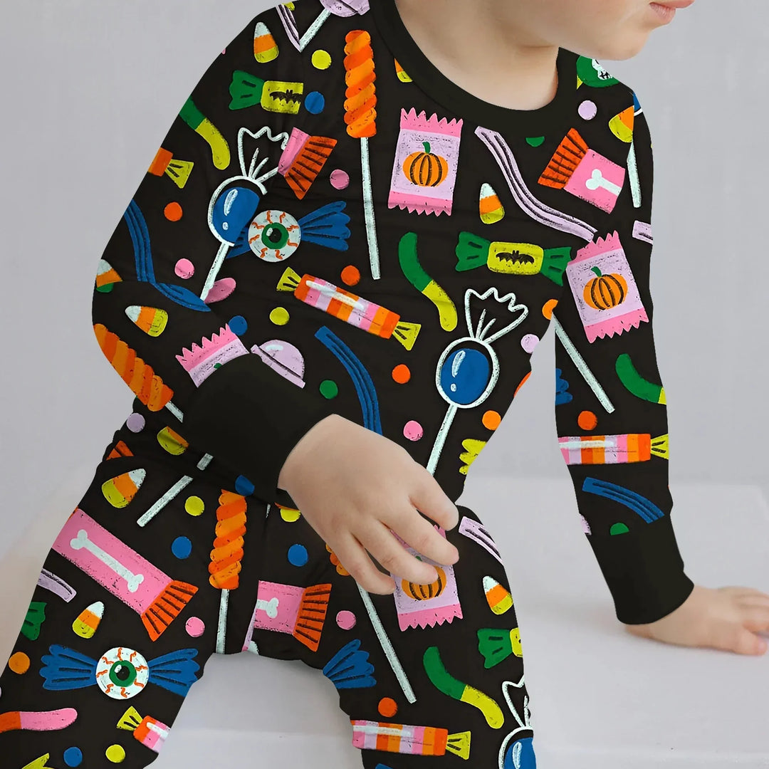 Trick or Treats Two Piece Long Sleeve Pajama Set , Trick or Treats Two Piece Long Sleeve Pajama Set - 12-18M