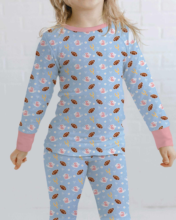 Template Bamboo Two Piece Long Sleeve Pyjamas Set