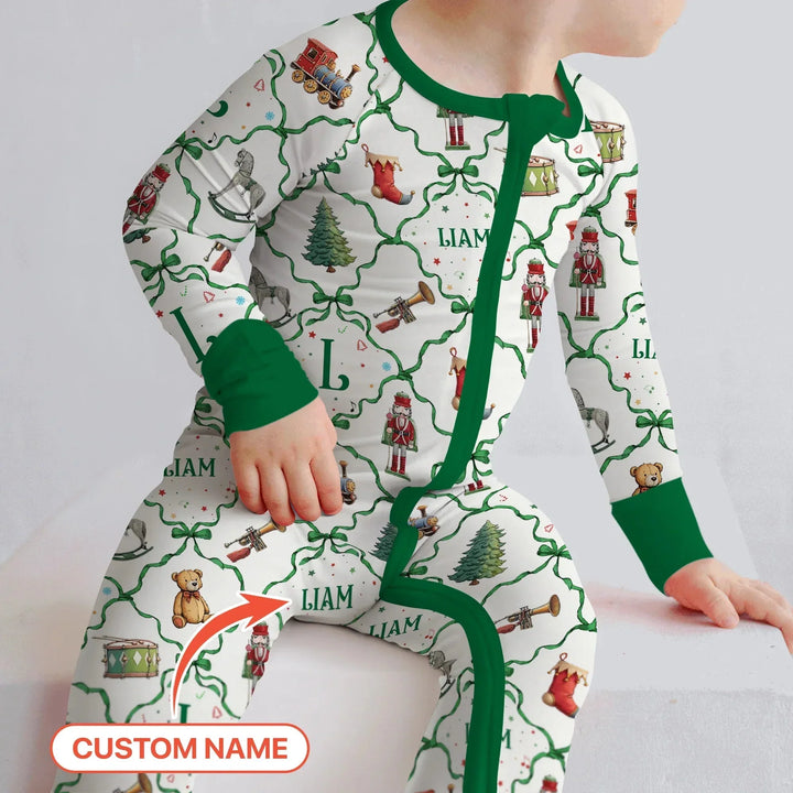 Vintage Christmas Toy Custom Name Boy Convertible Zippy , Vintage Christmas Toy Custom Name Boy Convertible Zippy - 0-3M