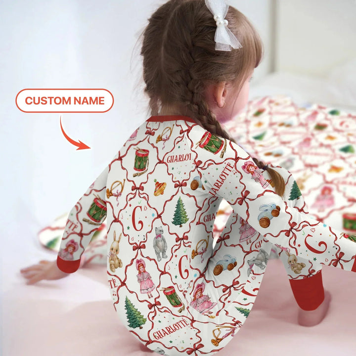 Vintage Christmas Toy Custom Name Girl Convertible Zippy , Vintage Christmas Toy Custom Name Girl Convertible Zippy - 0-3M