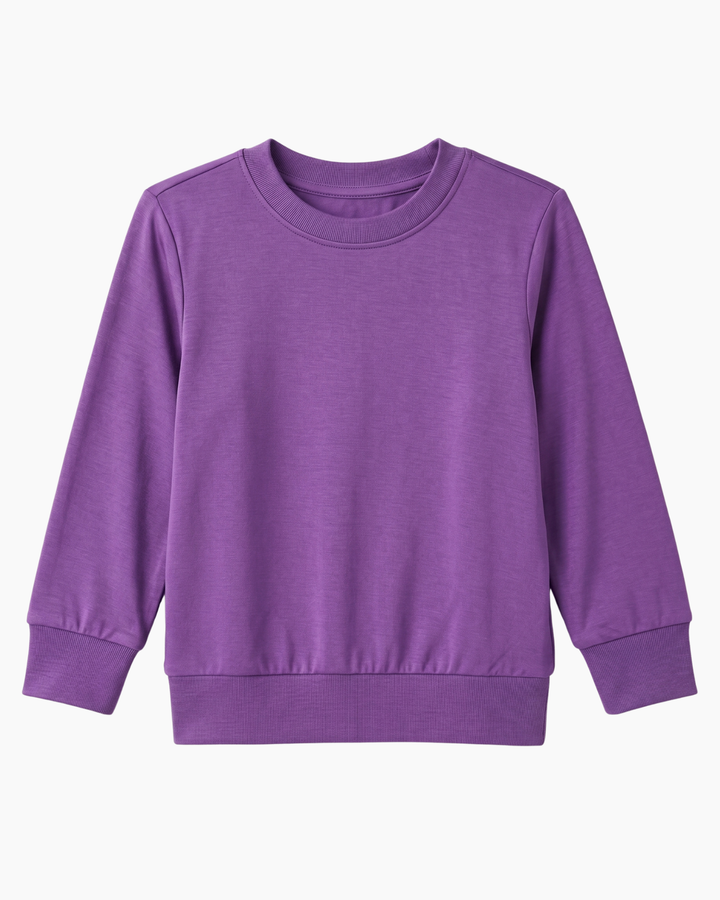 Solid Color Bamboo Crewneck Sweatshirt