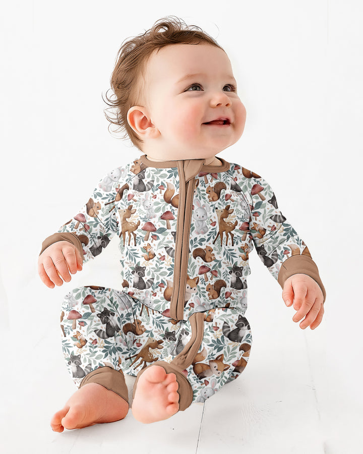 Whimsical Woodland Friends Bamboo Convertible Zippy