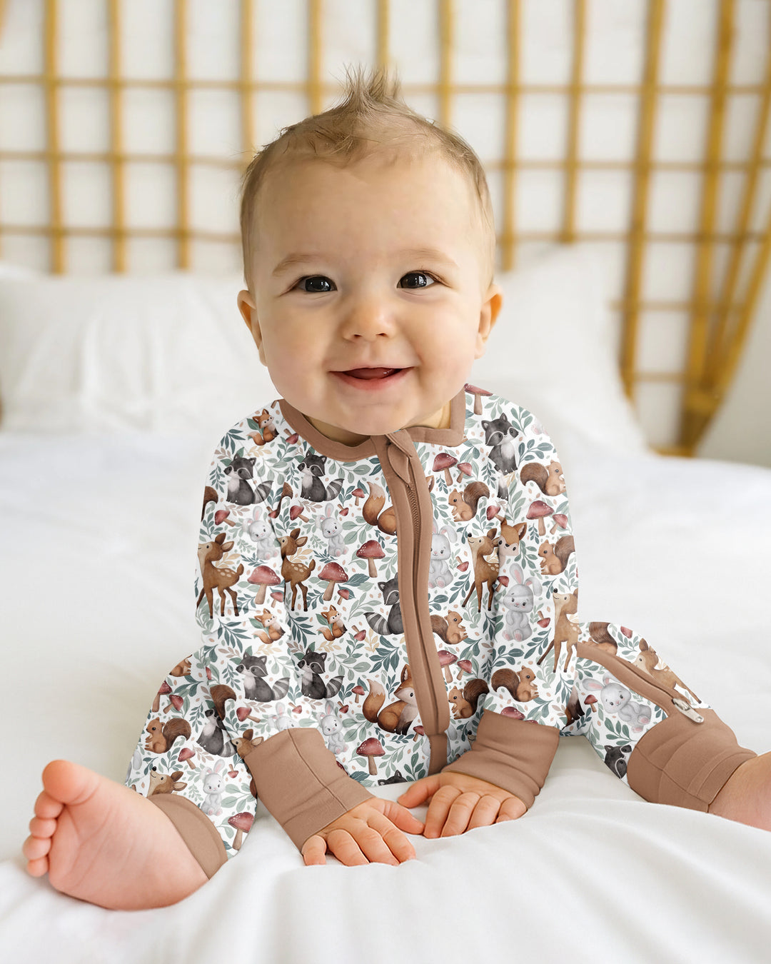 Whimsical Woodland Friends Bamboo Convertible Zippy