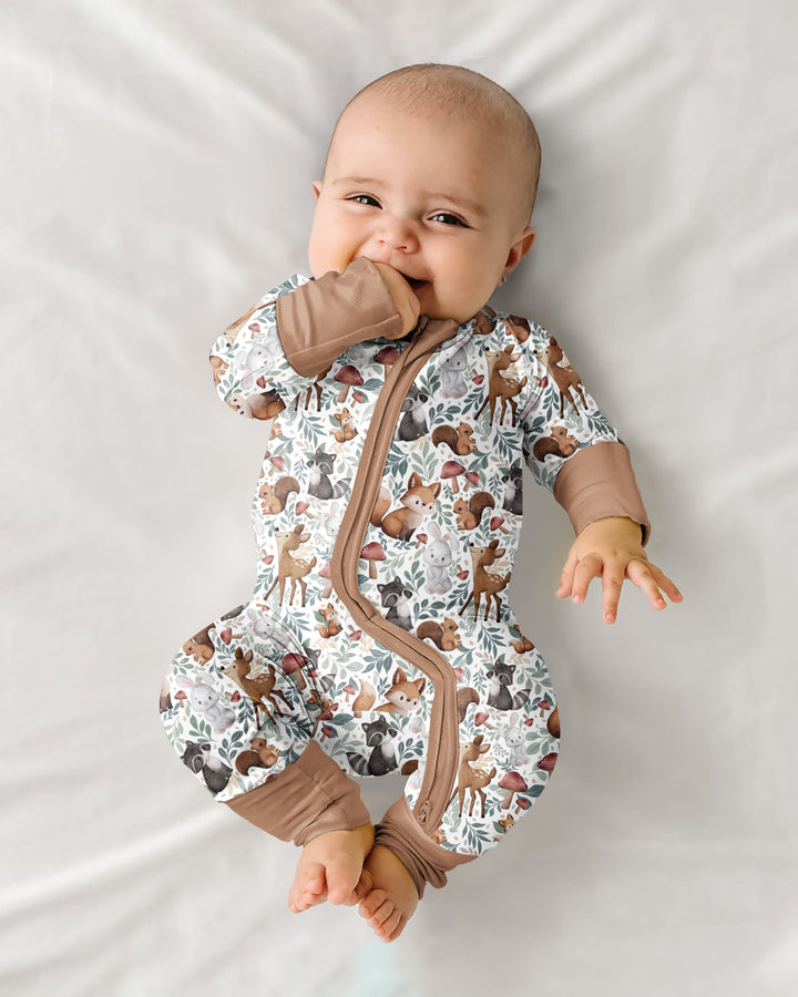 Whimsical Woodland Friends Bamboo Convertible Zippy
