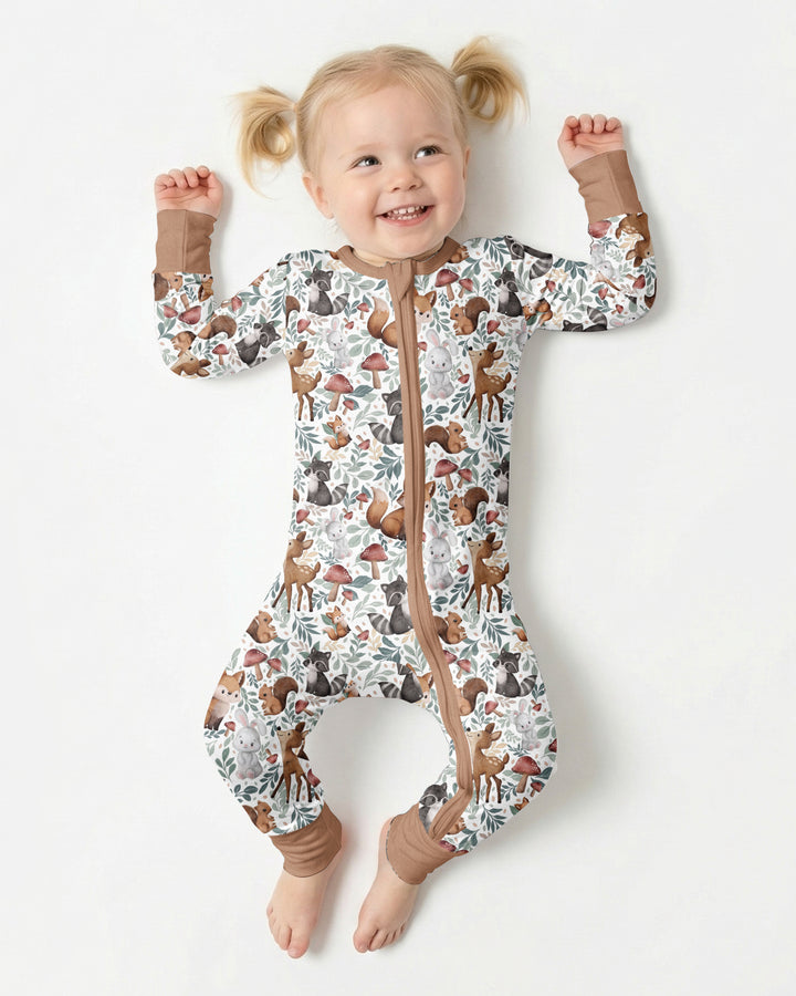 Whimsical Woodland Friends Bamboo Convertible Zippy