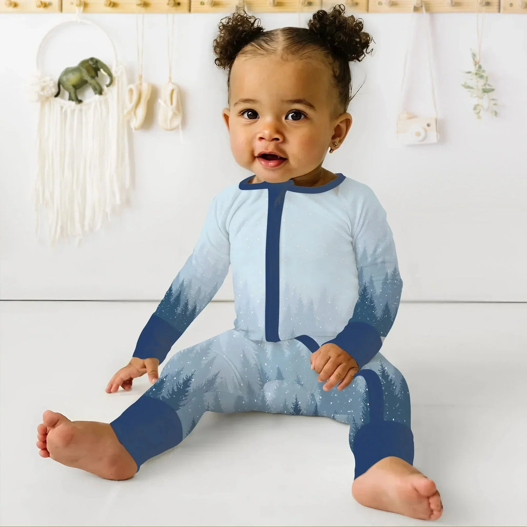 Winter Forest Convertible Zippy , Winter Forest Convertible Zippy - 0-3M