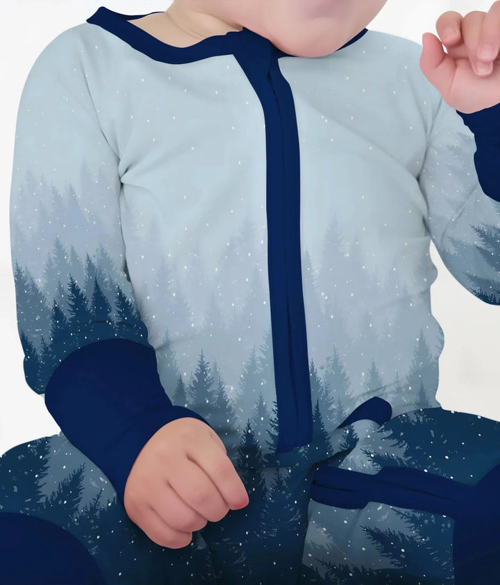 Winter Forest Convertible Zippy , Winter Forest Convertible Zippy - 0-3M