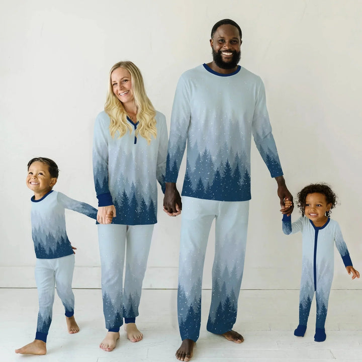 Winter Forest Men's Pajama Set , Winter Forest Men's Pajama Set - Only Shirt / XS