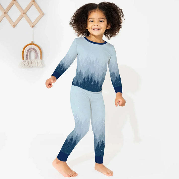 Winter Forest Two Piece Long Sleeve Pajama Set , Winter Forest Two Piece Long Sleeve Pajama Set - 12-18M