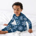 Winter Snowflakes Two Piece Long Sleeve Pajama Set , Winter Snowflakes Two Piece Long Sleeve Pajama Set - 12-18M