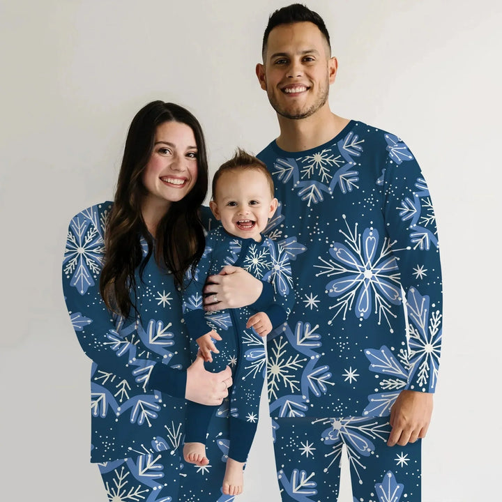 Winter Snowflakes Women Pajama Set , Winter Snowflakes Women Pajama Set - Only Shirt / S
