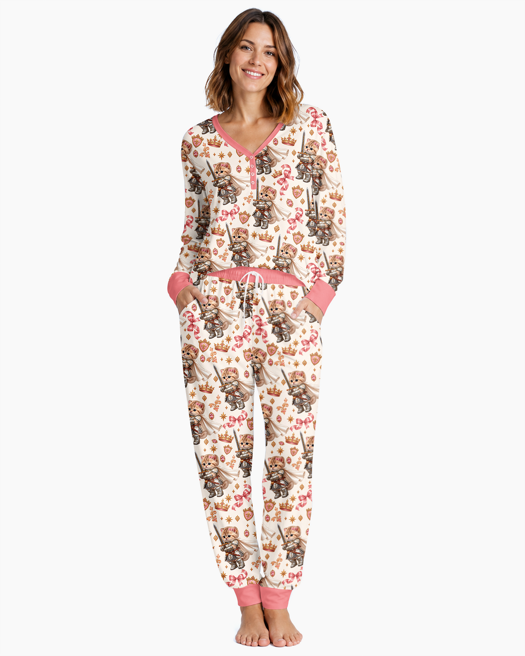 Kitty Knight Bamboo Women Pajama Set