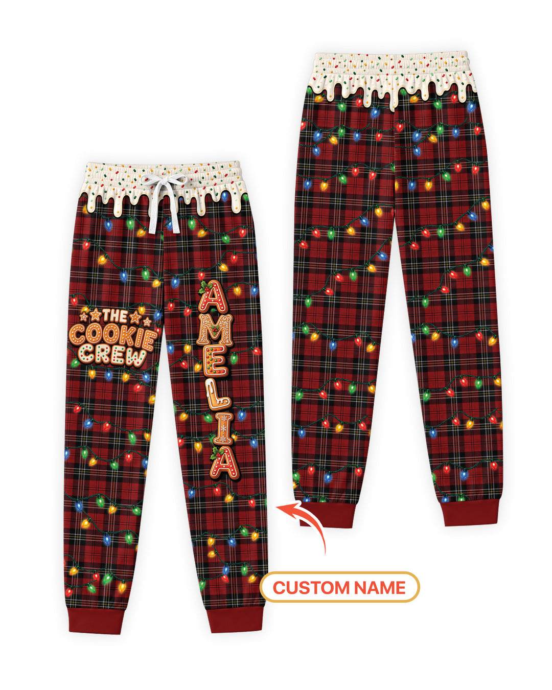 The Cookie Crew Custom Name Bamboo Women Pajama Set