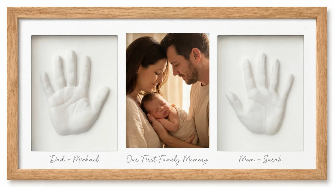 Our First Family Memory Handprint Keepsake Frame