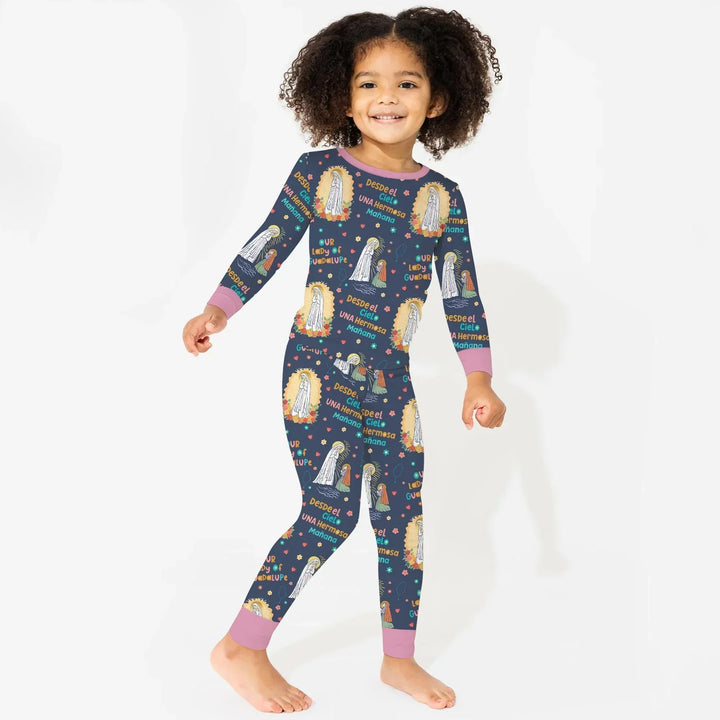Maria Our Lady Of Guadalupe Bamboo Two Piece Long Sleeve Pajama Set