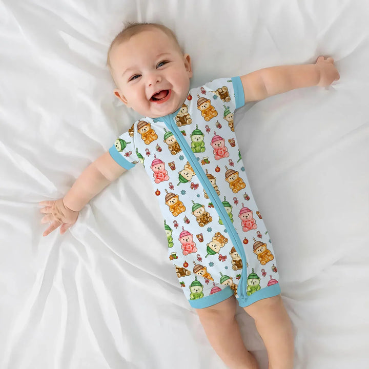 Holiday Bear Cup Bamboo Shorty Zippy
