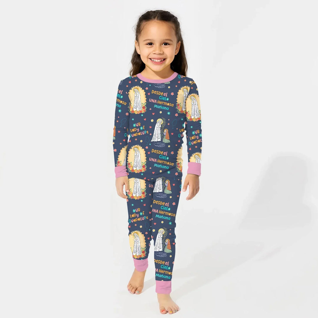 Maria Our Lady Of Guadalupe Bamboo Two Piece Long Sleeve Pajama Set