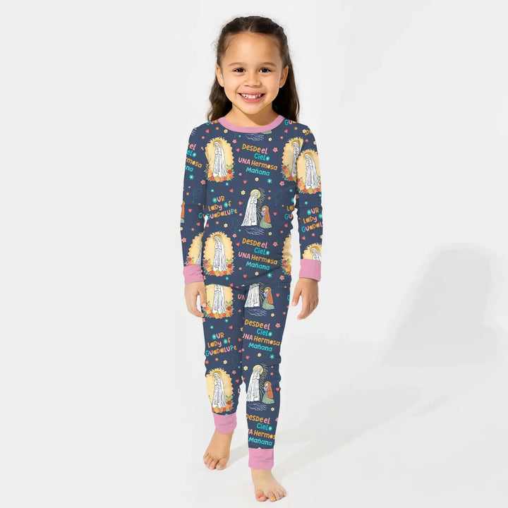 Maria Our Lady Of Guadalupe Bamboo Two Piece Long Sleeve Pajama Set