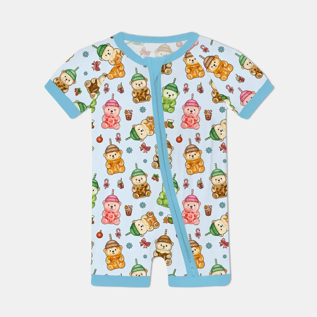 Holiday Bear Cup Bamboo Shorty Zippy