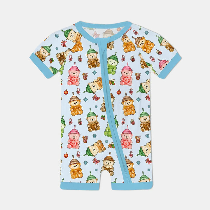 Holiday Bear Cup Bamboo Shorty Zippy
