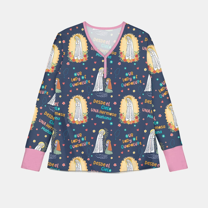 Maria Our Lady Of Guadalupe Bamboo Women Pajama Set