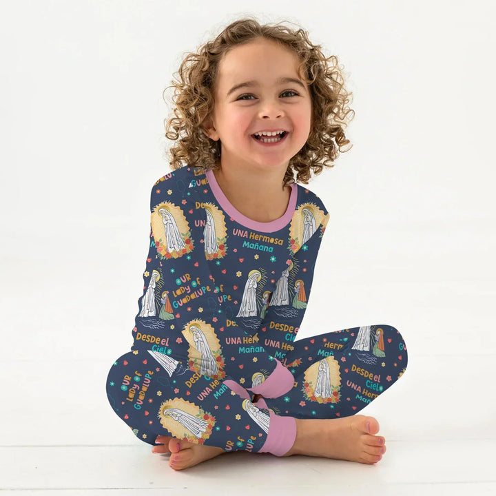Maria Our Lady Of Guadalupe Bamboo Two Piece Long Sleeve Pajama Set
