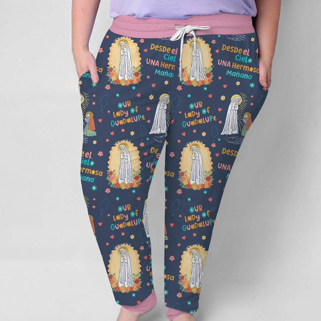 Maria Our Lady Of Guadalupe Bamboo Women Pajama Set