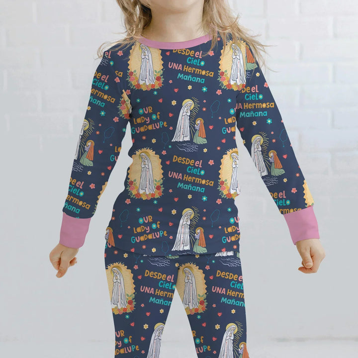 Maria Our Lady Of Guadalupe Bamboo Two Piece Long Sleeve Pajama Set