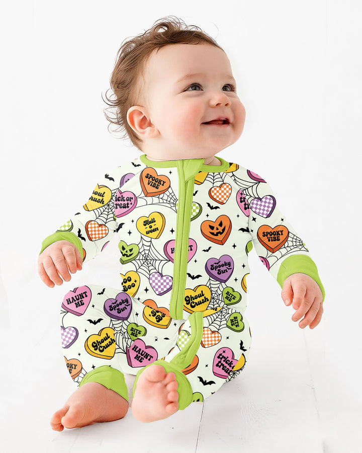 Halloween Candy Hearts Bamboo Convertible Zippy