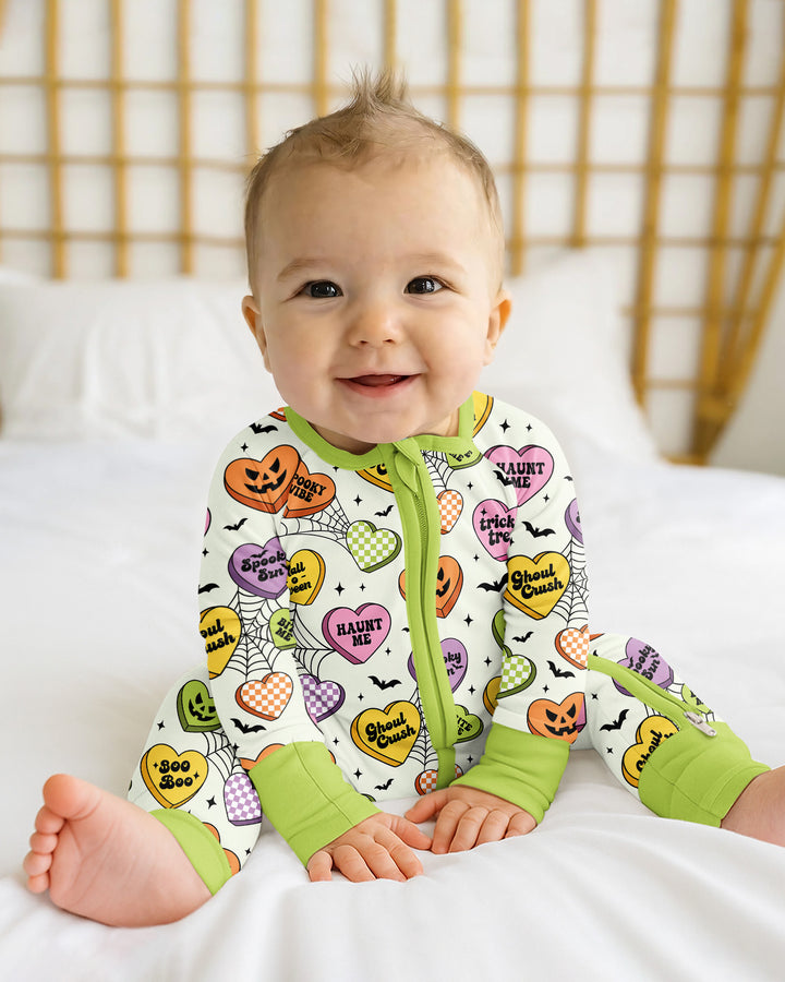 Halloween Candy Hearts Bamboo Convertible Zippy