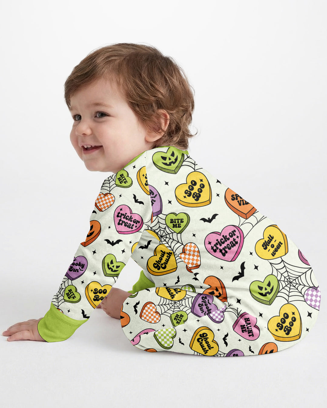 Halloween Candy Hearts Bamboo Convertible Zippy