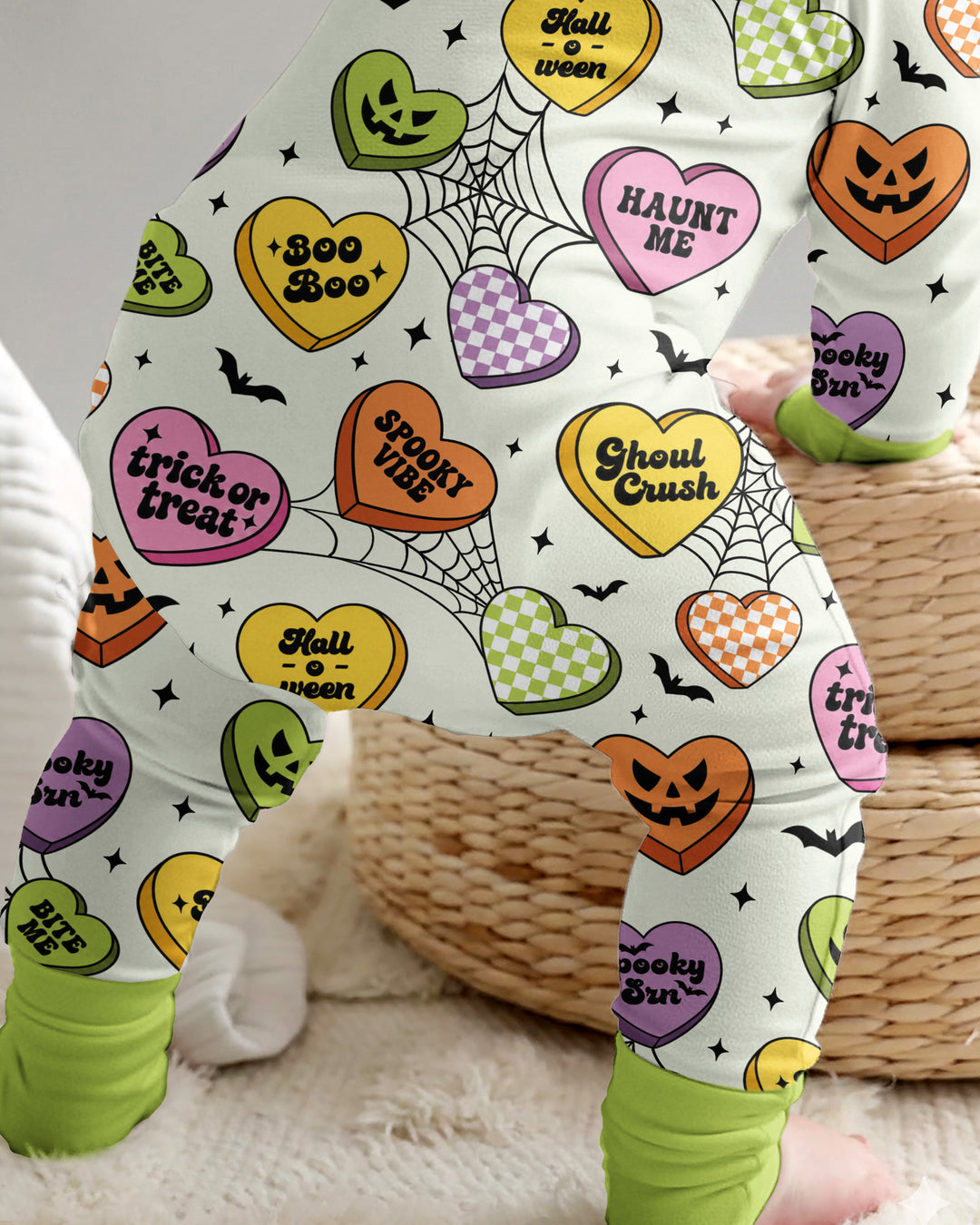 Halloween Candy Hearts Bamboo Convertible Zippy