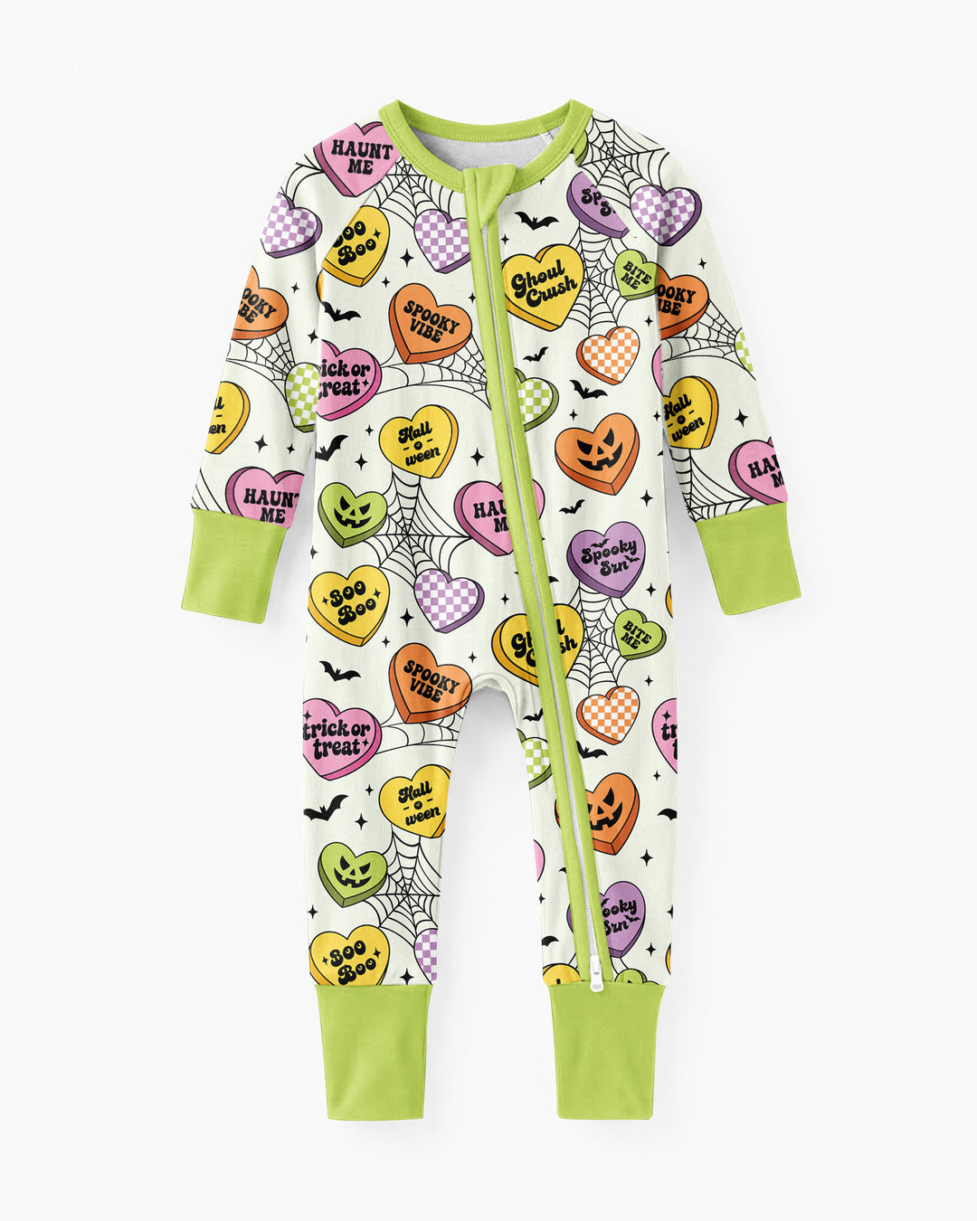 Halloween Candy Hearts Bamboo Convertible Zippy