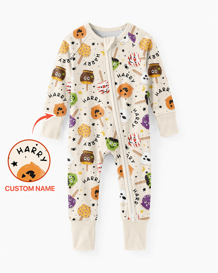 Custom Name Halloween Treats Bamboo Convertible Zippy