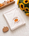 Personalized Cutest Little Pumpkin Embroidered Bamboo Blanket