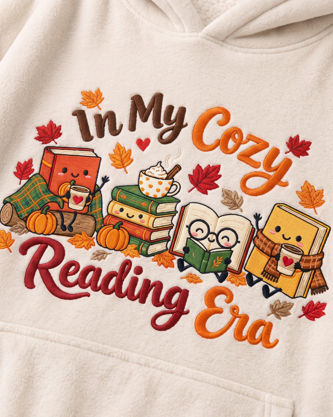 In My Cozy Reading Era Bamboo Blanket Hoodie