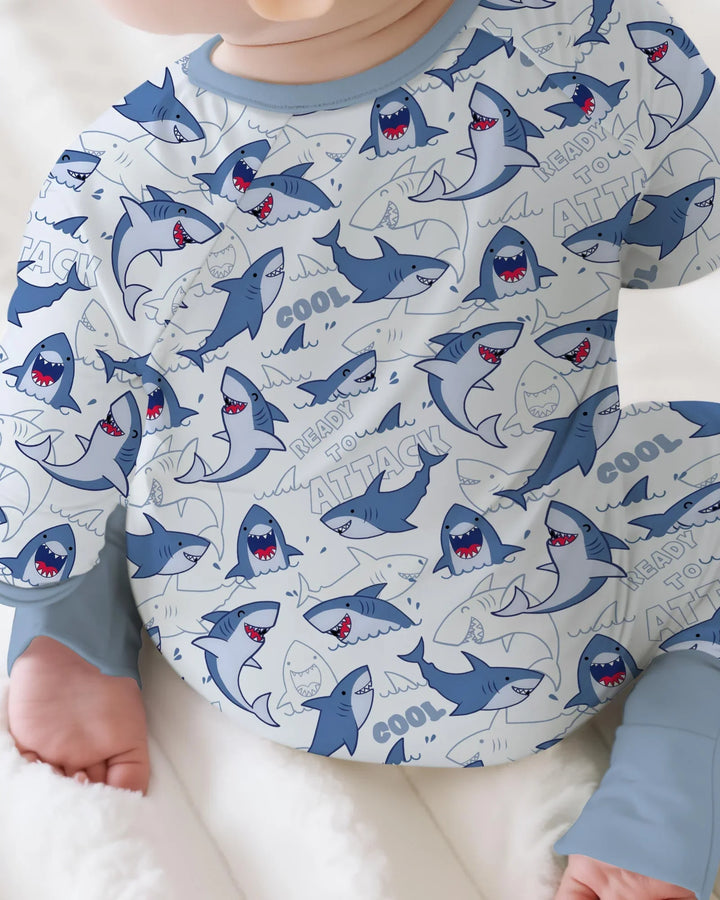Big Sharks Attack Bamboo Convertible Zippy