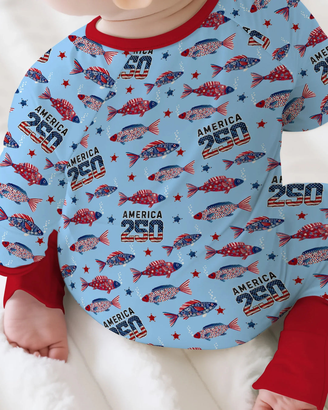 Stars and Stripes Fish Bamboo Convertible Zippy
