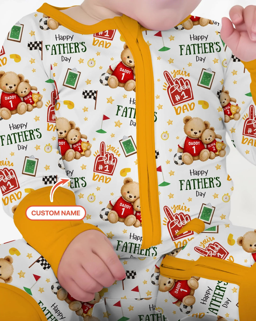 You're #1 Dad Daddy & Me Matching Bamboo Convertible Zippy