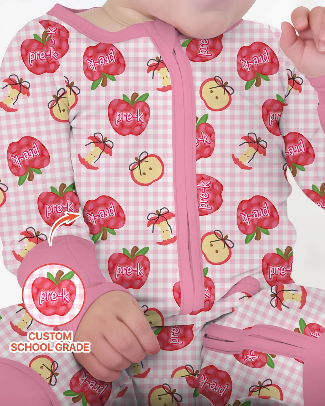 Custom School Grade Apple Days Bamboo Convertible Zippy