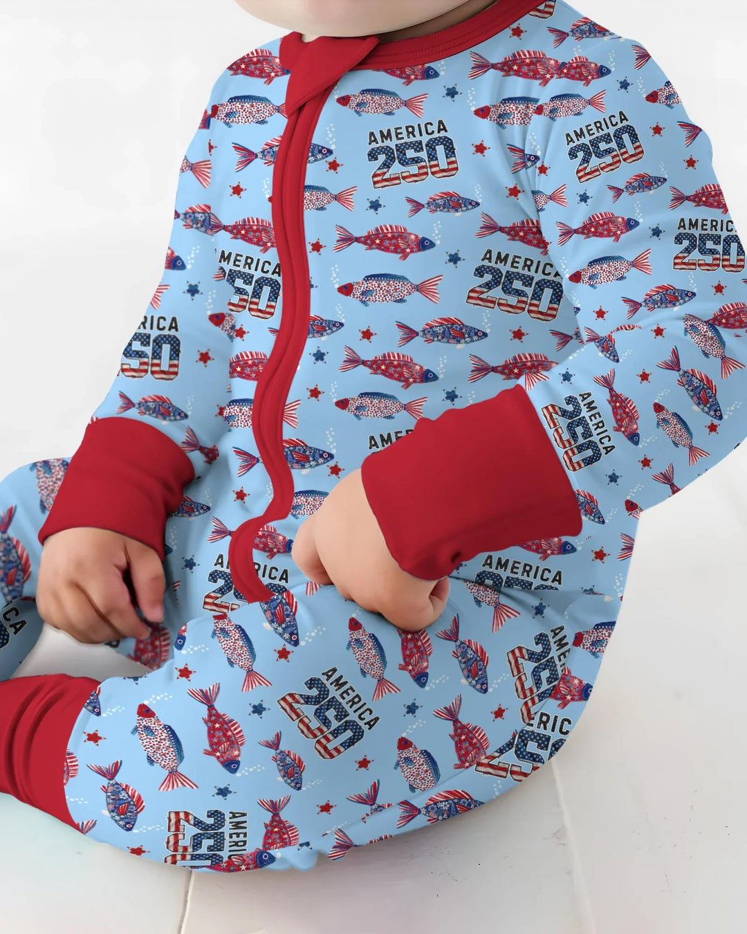 Stars and Stripes Fish Bamboo Convertible Zippy