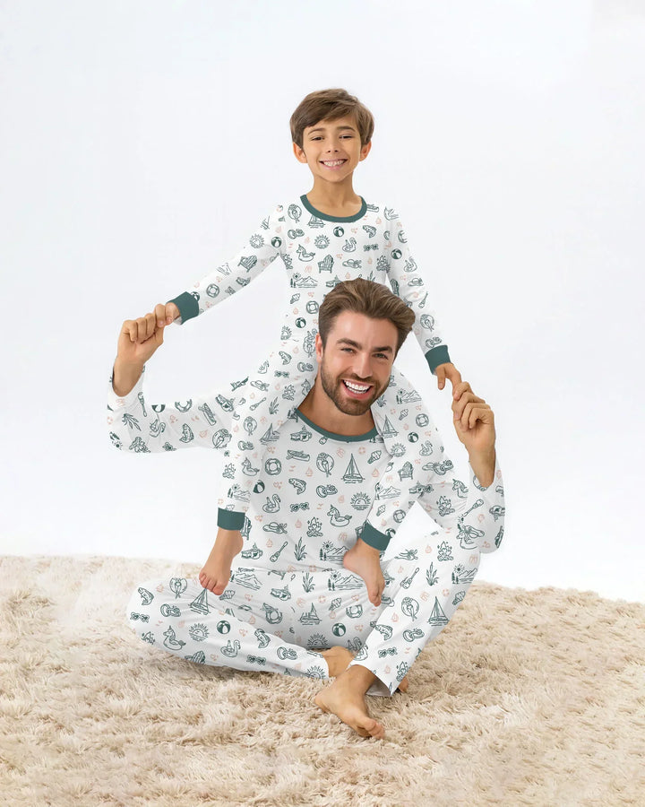 Lake Vibe Bamboo Men's Pajama Set