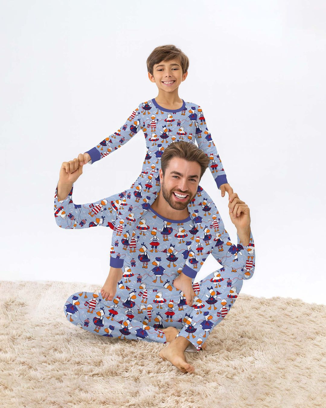 Freedom Floaties Family Matching Bamboo Two Piece Short Sleeve Shorts Pajama Set