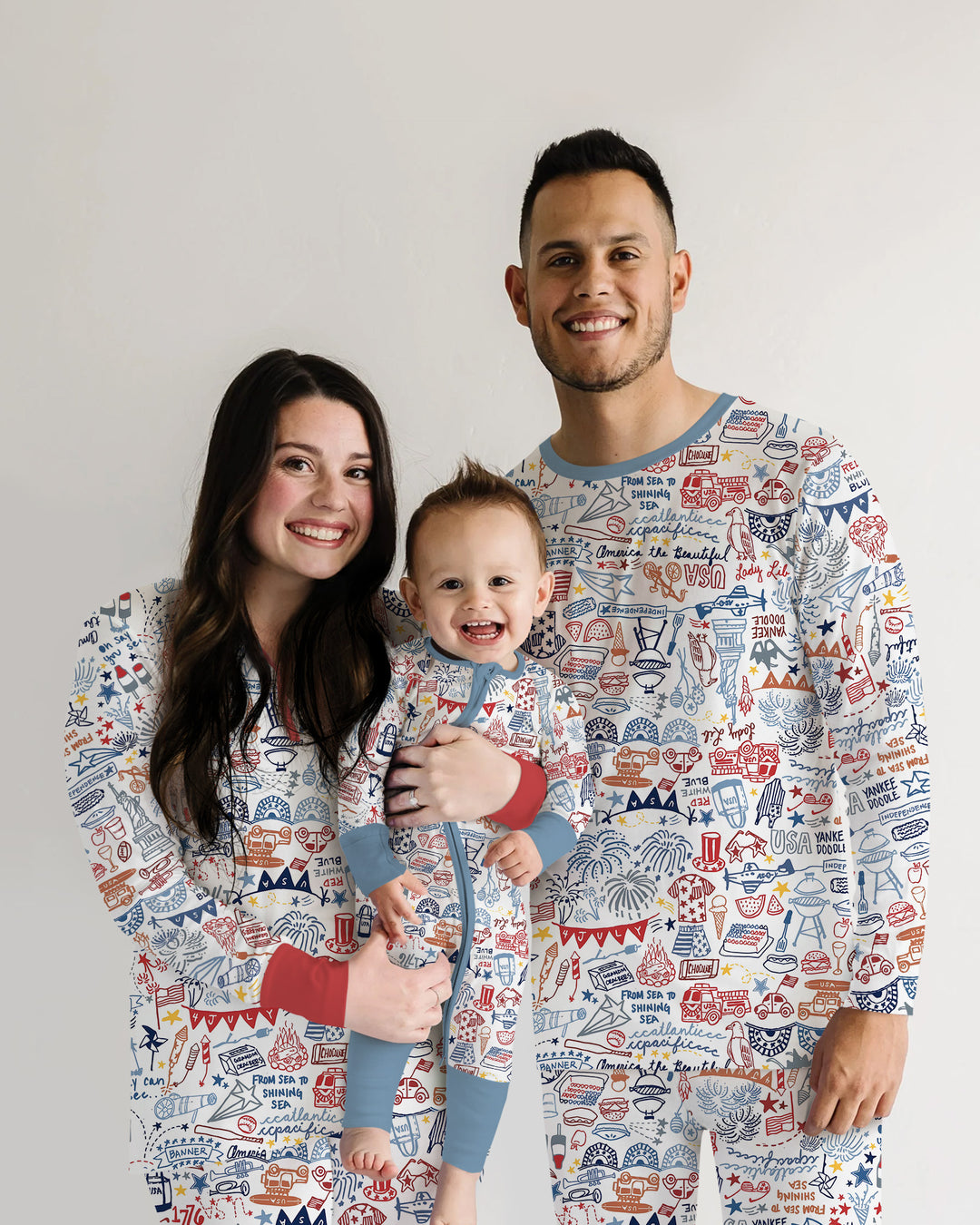 Liberty Doodle 250th Family Matching Bamboo Men's Pajama Set