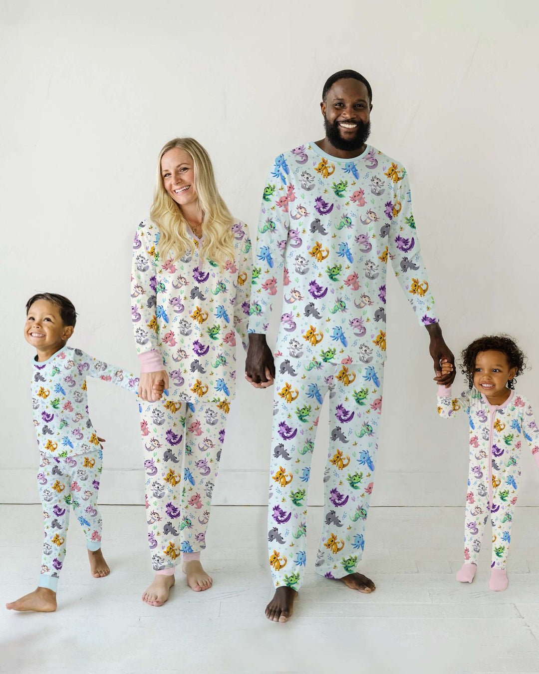 I Love You Axolotl Bamboo Men's Pajama Set