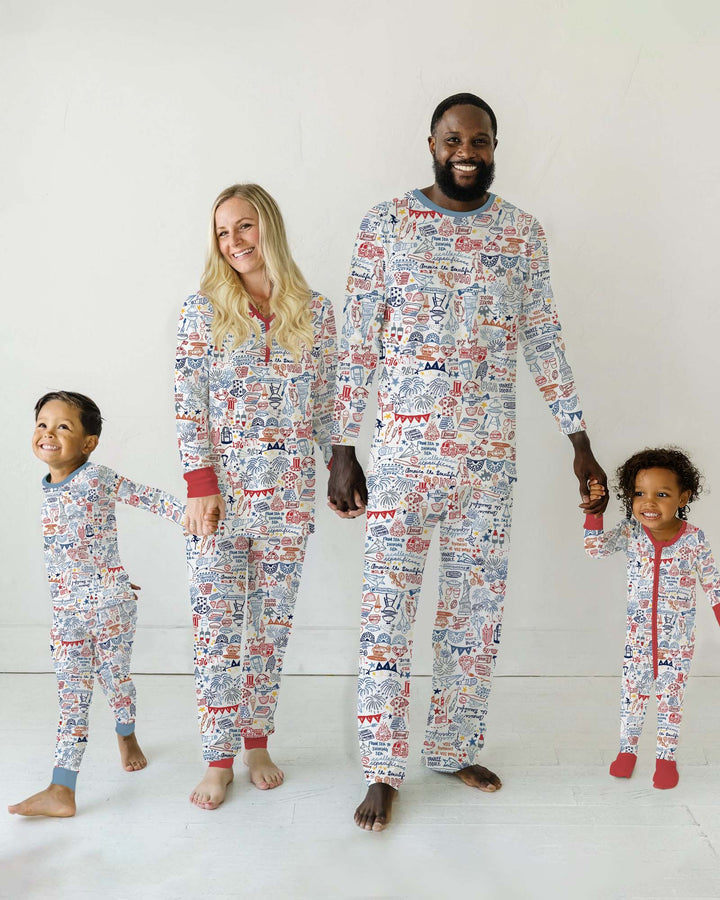 Liberty Doodle 250th Family Matching Bamboo Men's Pajama Set