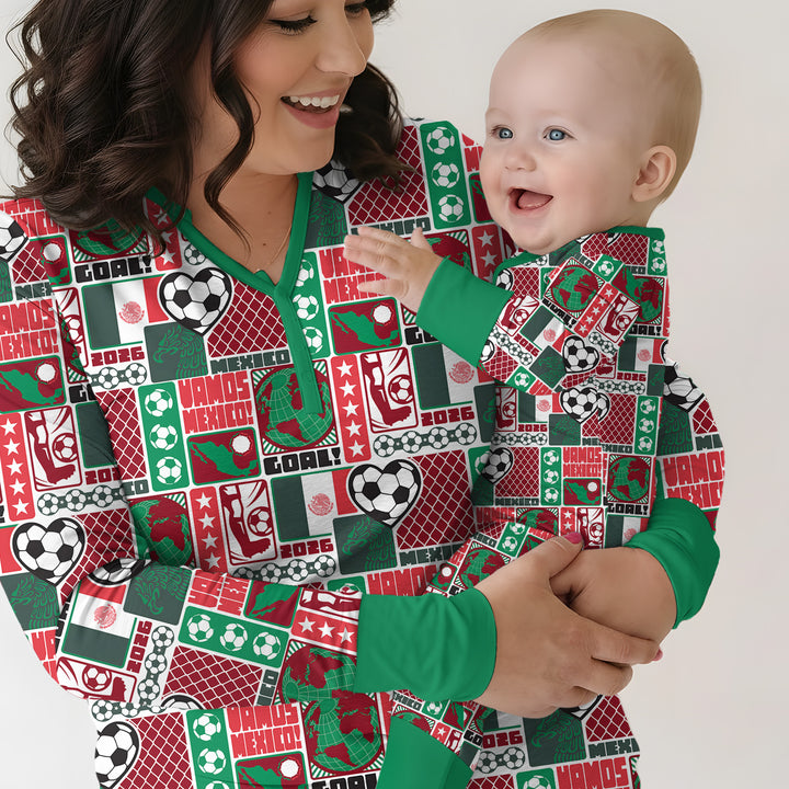 World Soccer Vamos Mexico Bamboo Women Pajama Set