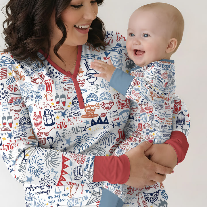 Liberty Doodle 250th Family Matching Bamboo Convertible Zippy